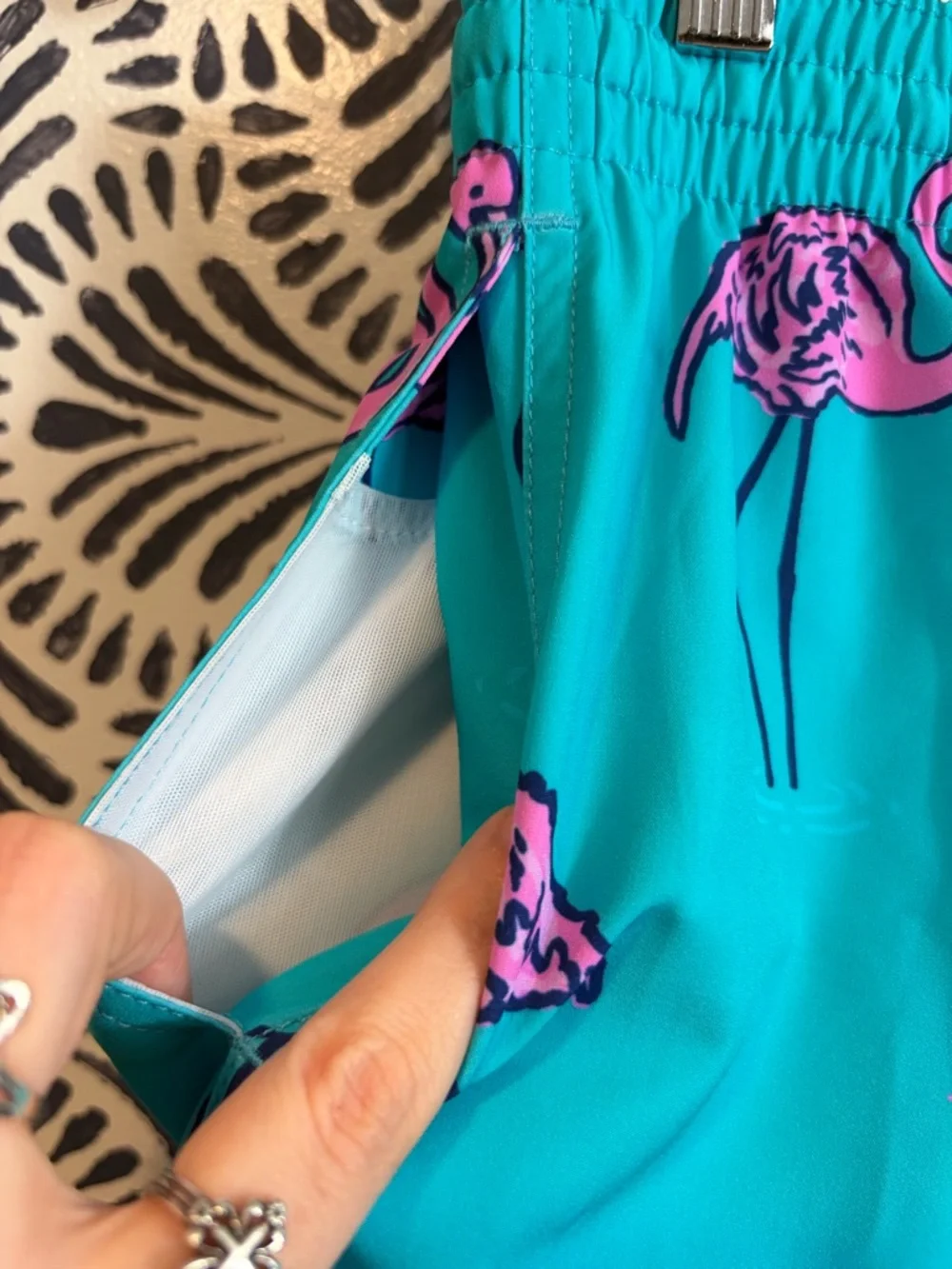 Chubbies Swim Trunks Flamingo Multi Pocket Shorts